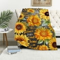 thumbnail image 1 of HENGT Sunflower Gifts for Women, Sunflower Blanket ' Positive Healing Throw Blanket, Christmas Birthday Gift for Women Blanket Soft Cozy Flannel Sunflower Decorations Blanket Mother's Day, 1 of 6