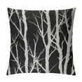thumbnail image 1 of HENGT  Tree Throw Pillow Cover Abstract Tree in Black and White Decorative Rectangular Pillowcase for Sofa and Bed Couch, 1 of 5