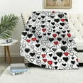 thumbnail image 1 of HENGT Valentine's Day Love Heart Ultra-Soft Micro Blanket for Couch - Lightweight Plush Fuzzy Cozy Soft Warm Flannel Blankets and Throws for Sofa Bed Living Room, 1 of 6