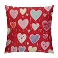 thumbnail image 1 of HENGT  Valentines Day Pillow Cover Polka Dots Heart I Love You Decoration Holiday Home Decorative Cushion Case for Sofa Couch Decor, 1 of 5