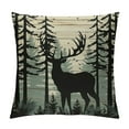 thumbnail image 1 of HENGT Vintage Wood Forest deer Throw Pillow Cover Pillowcase Camp Theme Decor For Sofa Bed Couch Home Bedroom Camping Gifts For Camper Adventure Lover,&nbsp;Camper&nbsp;Lover Gift, 1 of 5