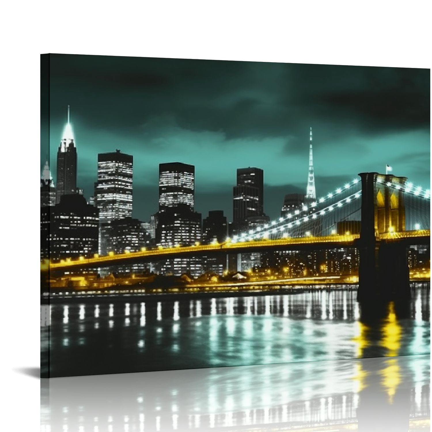 New York Modern City Skyview Wall Art Decor Canvas Printing