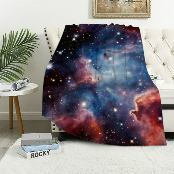 HENGT with Galaxy pattern2 Velvet Plush Throw Blanket(Large) Super Soft and Cozy Blanket Perfect for Couch Sofa or Bed
