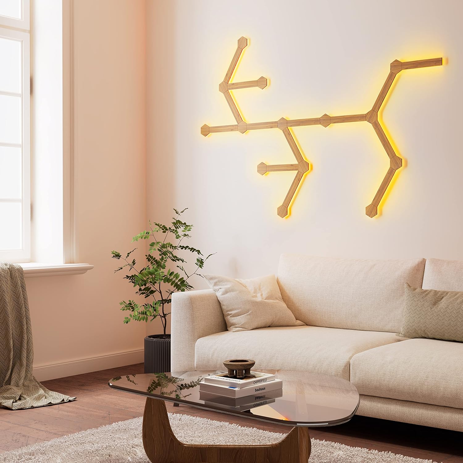 HENGXIN RGB LED Lines Lights, Led Light Wall Panels, WiFi Smart LED