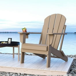 Flash Furniture Charlestown All Weather Poly Resin Indoor Outdoor Folding Adirondack Chair in White Walmart