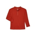 thumbnail image 1 of Wonder Nation Boys Thermal Henley Top with Long Sleeves, Sizes 4-18 & Husky, 1 of 3