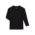 thumbnail image 1 of Wonder Nation Boys Thermal Henley Top with Long Sleeves, Sizes 4-18 & Husky, 1 of 3