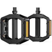 HENMI Bike Pedals,Fits Most Adult Bikes,9/16" Bicycle Pedals with Reflective Strips, Bike Pedal Replacement,Fits Most Adult Road EBike MTB Bicycles for Men and 