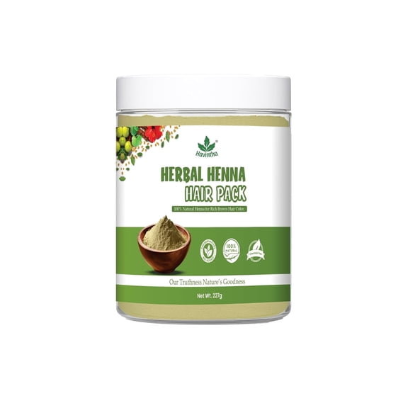 Havintha Herbal Henna Powder for Hair Coloring and Hair Care, 8 oz