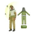 thumbnail image 1 of HENNCHEE 2Sets Mosquito Suits for Adults, Mesh Net Bug Jacket Pant Suit, Outdoor Full Body Protection Mosquito Proof Clothing S/M, 1 of 8