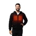 thumbnail image 1 of HENNCHEE Heated Hoodies for Men and Women with Battery Pack, Black/X-Small, 1 of 5