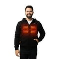 thumbnail image 1 of HENNCHEE Heated Hoodies for Men and Women with Battery Pack, Black/XXX-Large, 1 of 5