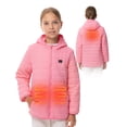 thumbnail image 1 of HENNCHEE Lightweight Kids Heated Jacket for Boys Girls with Battery Pack, Black M, 1 of 6