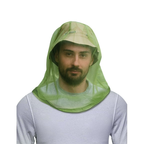 HENNCHEE Mosquito Head Net Hat, Large
