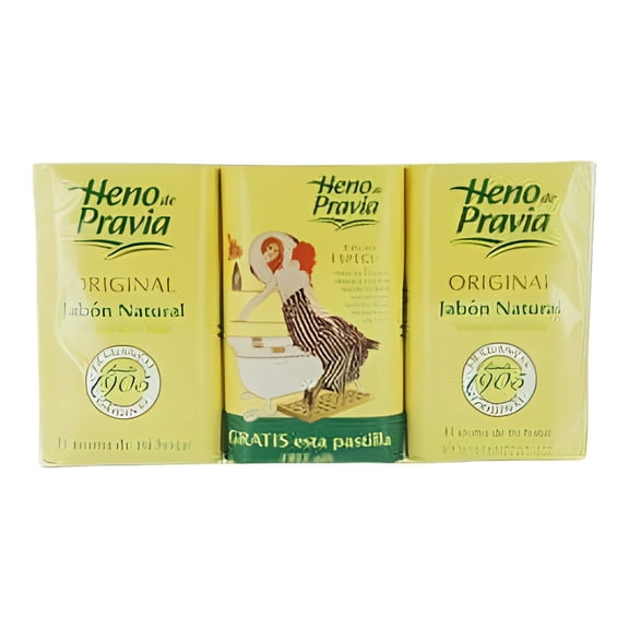 HENO DE PRAVIA - SET OF 2 SOAPS PLUS 1 FREE AND EACH IS 4 OZ