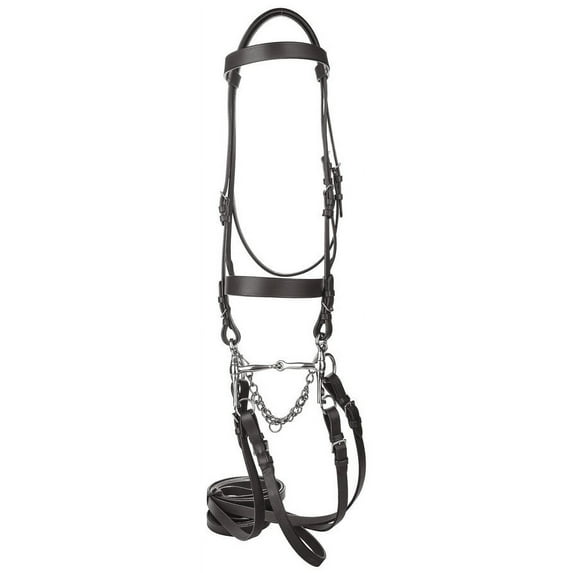 HENRI DE RIVEL POLO BRIDLE WITH DOUBLE REINS