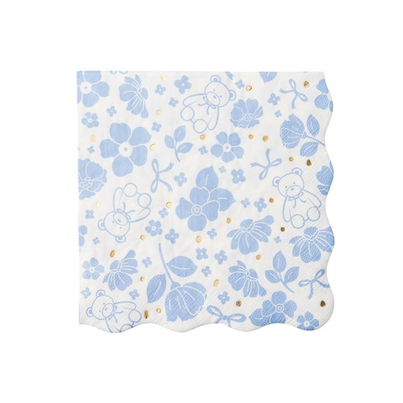 Henry Bear Blue Large Napkins - 20ct