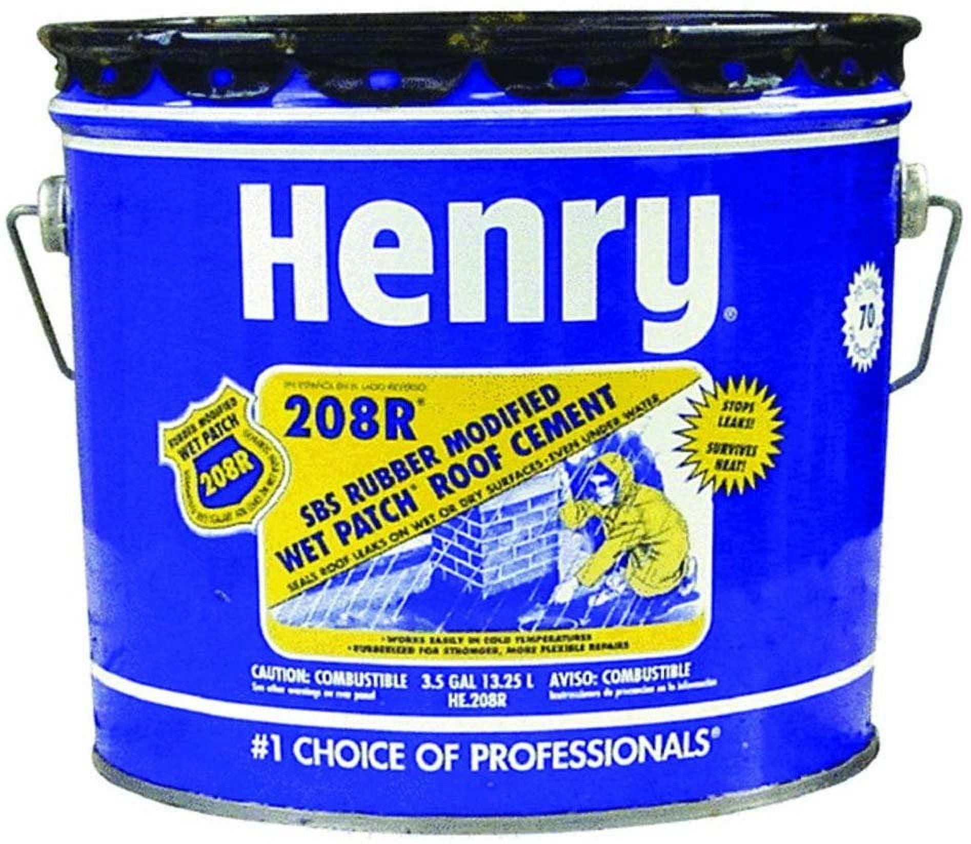 Henry Company Wet Patch 1-Gallon Waterproofer Cement Roof Sealant Henry Company Wet Patch 1-Gallon Waterproofer Cement Roof Sealant