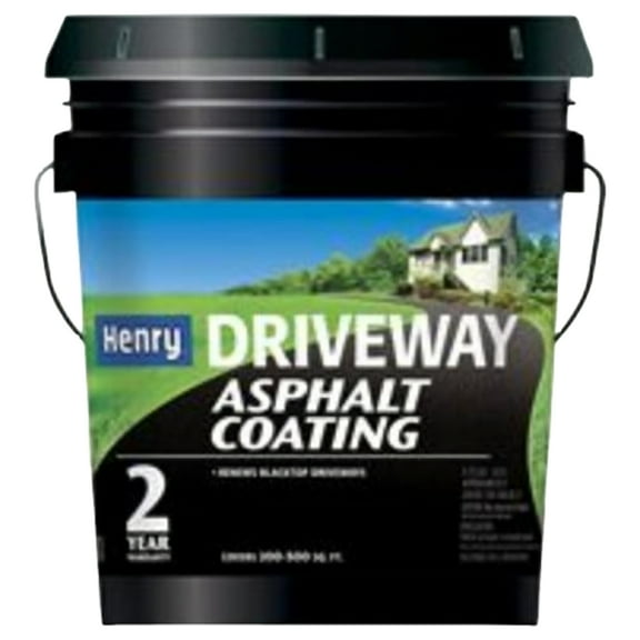 HENRY HE130074 Asphalt Coating, Liquid, Black, 4.75 gal Pail