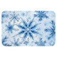 HEOEH 40 x 60 cm Bathroom Bath Mat Rug, Christmas Snowflake Pattern