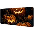 HEOEH Extra Large Mouse Pad, Halloween Pumpkin Pattern Extended Desk