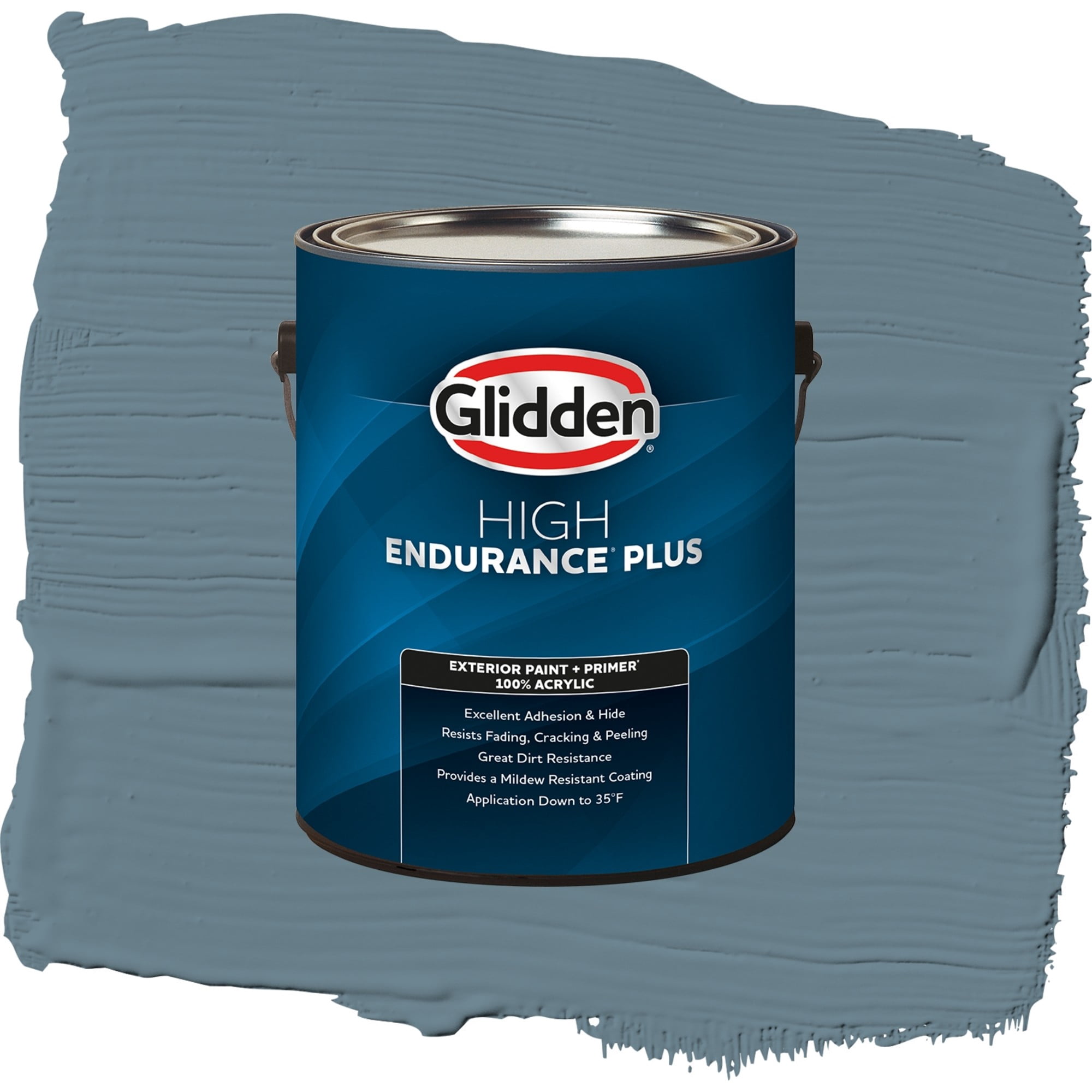 Glidden High Endurance Plus Artifact Satin Exterior Paint and Primer, 1 Gallon