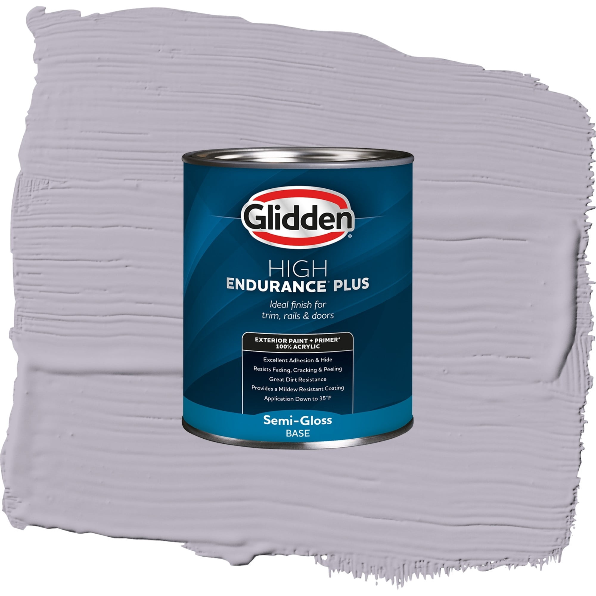 Glidden High Endurance Plus Ash Grove Satin Exterior Paint and Primer, 1 Quart