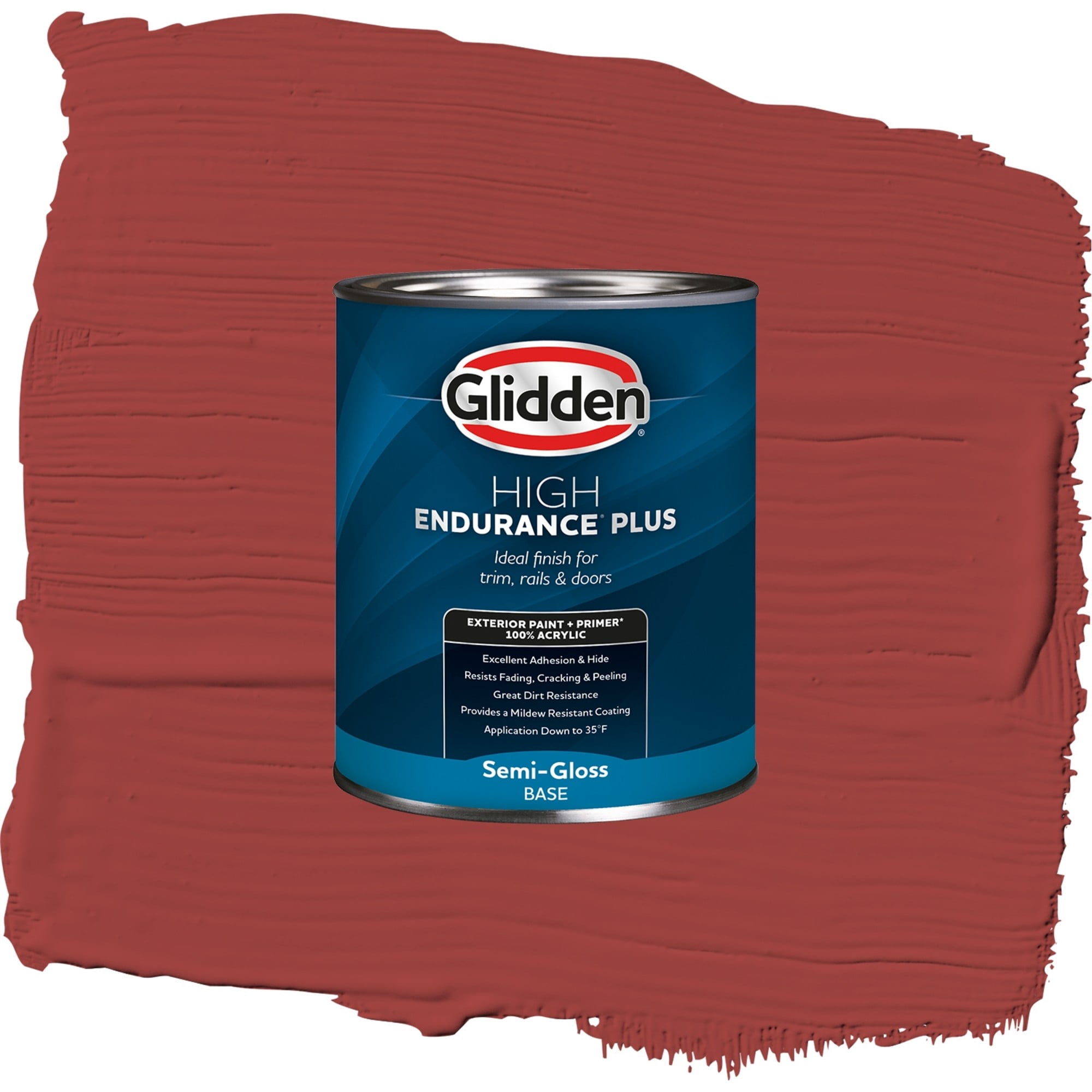 Glidden High Endurance Plus Autumn Ridge Semi Gloss Exterior Paint and Primer, 1 Quart