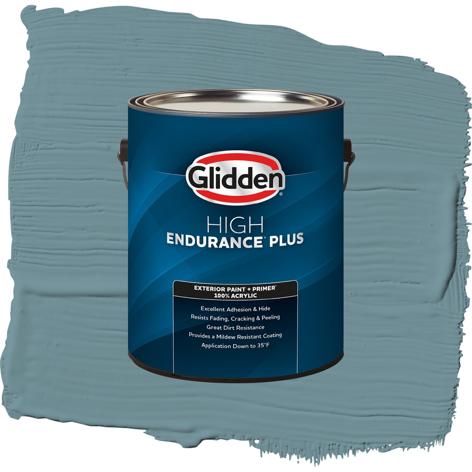Glidden High Endurance Plus Baritone Satin Exterior Paint and Primer, 1 Gallon