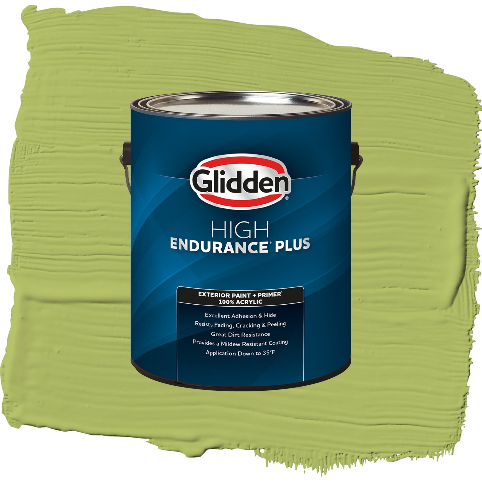 Glidden High Endurance Plus Beach Bag Satin Exterior Paint and Primer, 1 Gallon