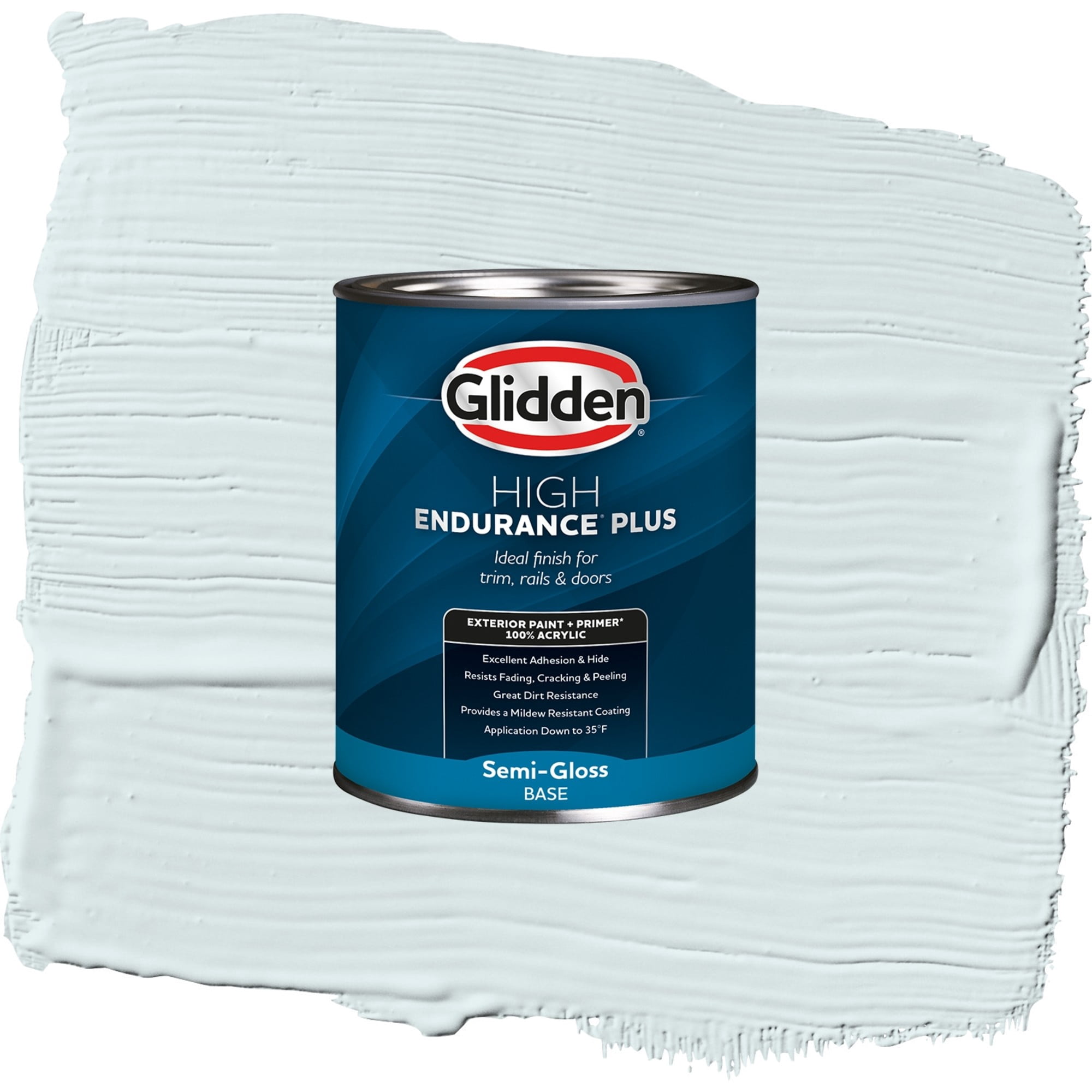 Glidden High Endurance Plus Beachcomber Semi Gloss Exterior Paint and Primer, 1 Quart