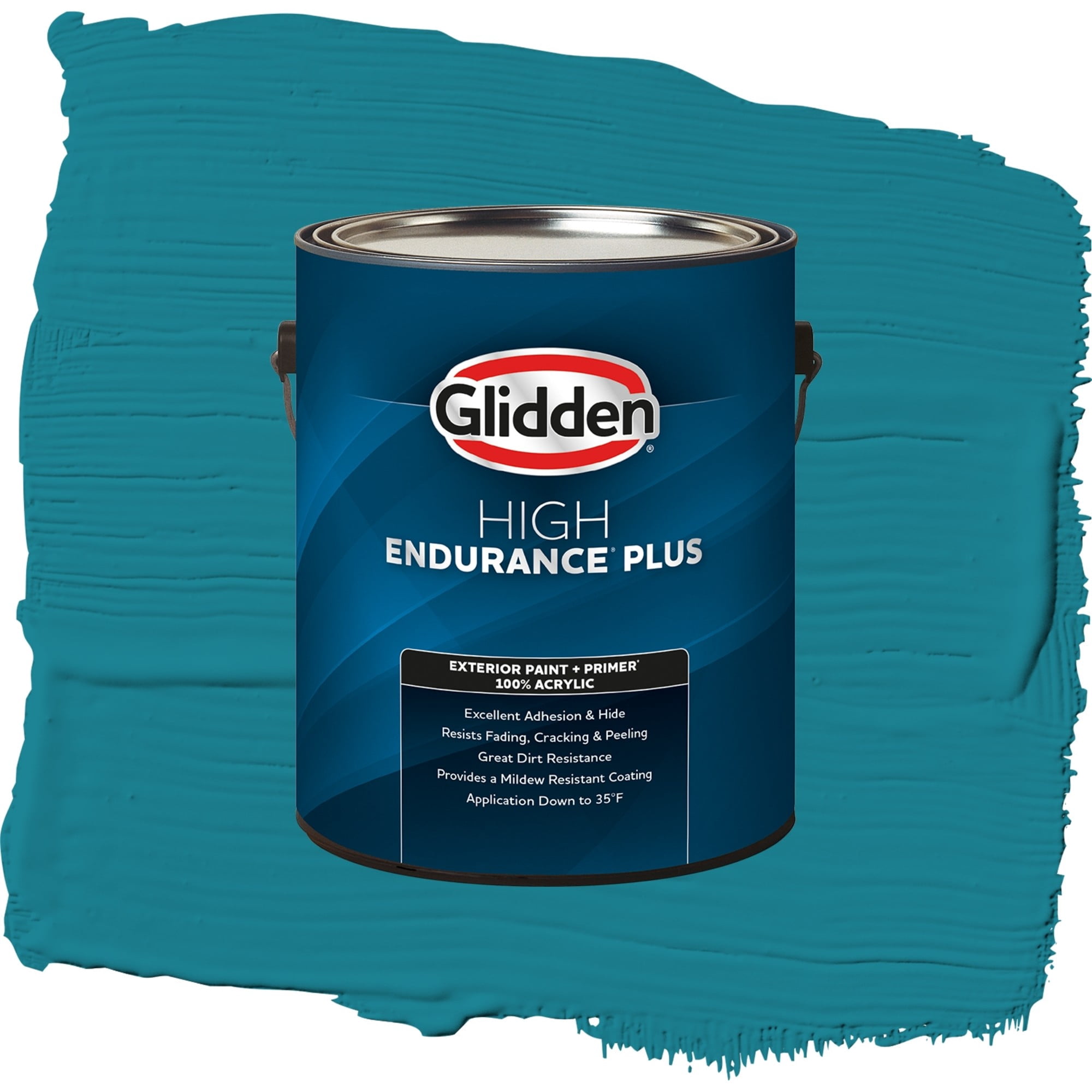 Glidden High Endurance Plus Bermuda Semi Gloss Exterior Paint and Primer, 1 Gallon