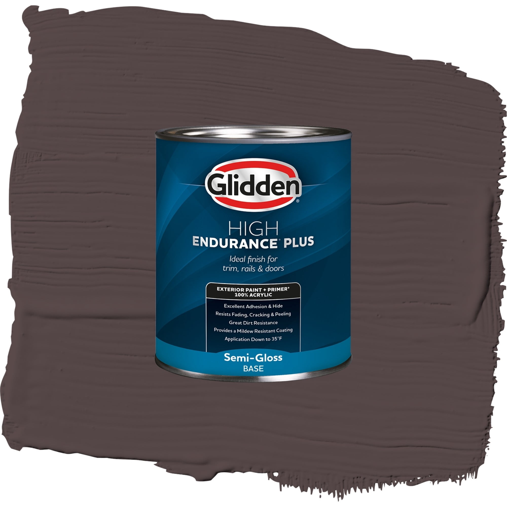 HEP Black Walnut Exterior Paint + Primer Semi Gloss , 1 Quart