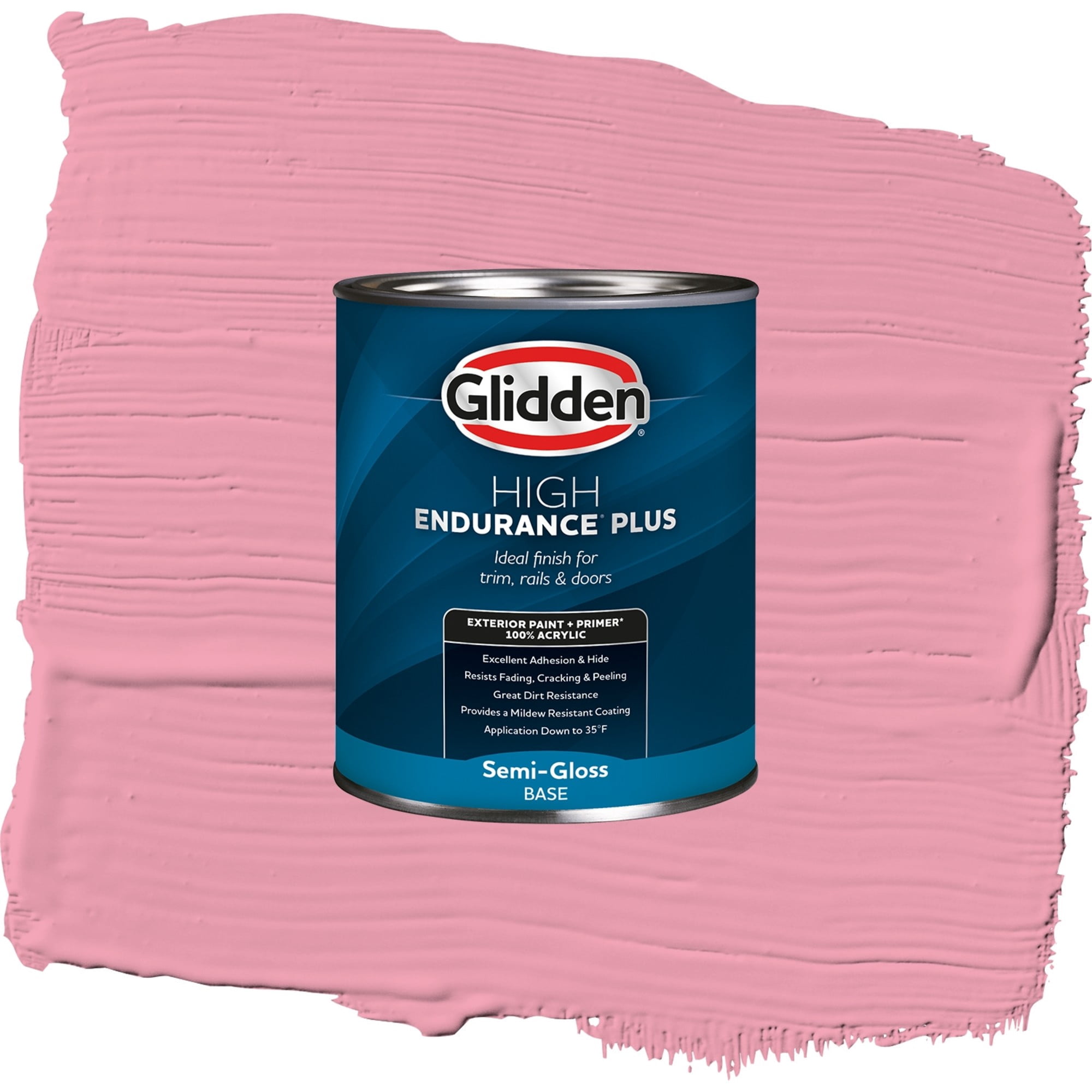 Glidden High Endurance Plus Brandywine Satin Exterior Paint and Primer, 1 Quart