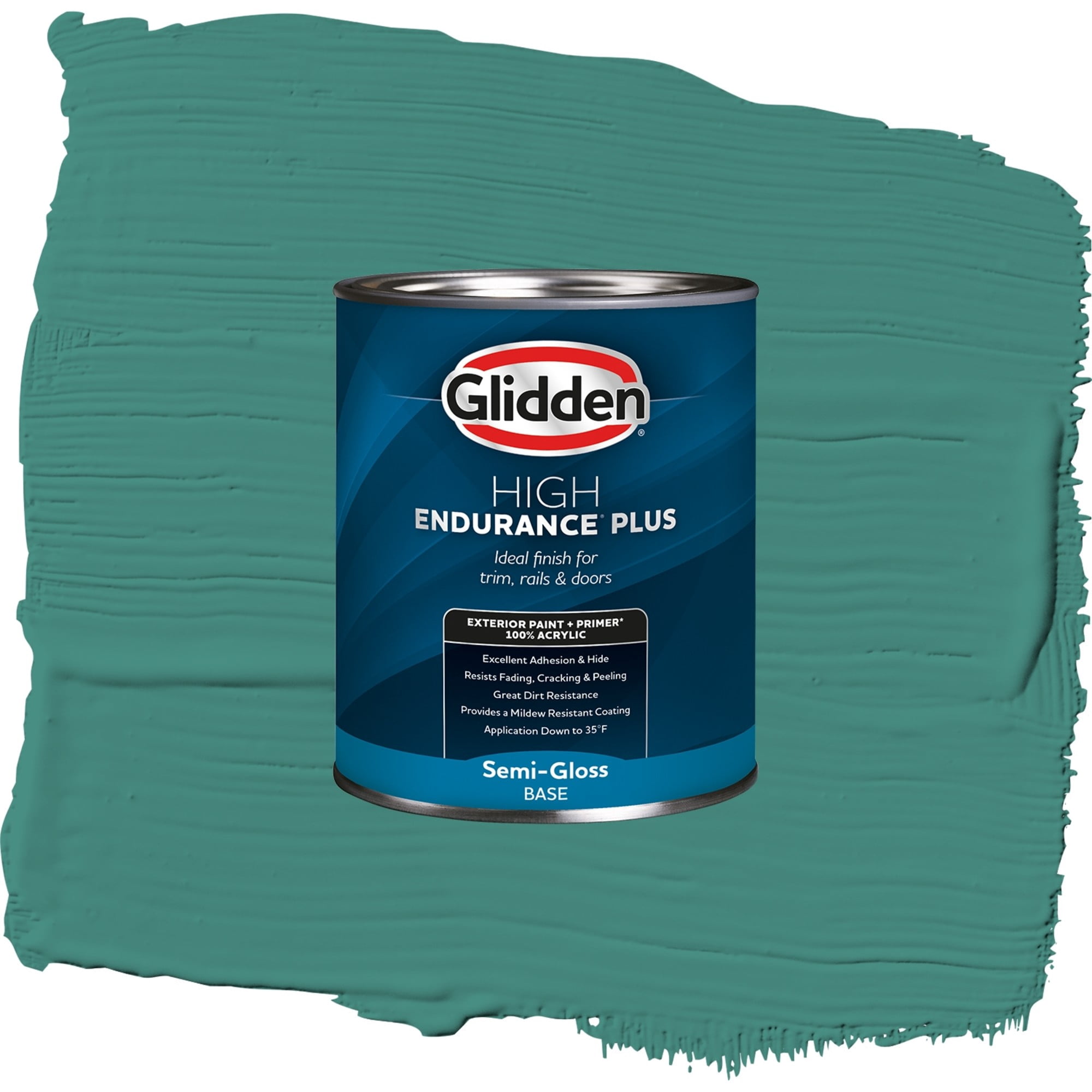 Glidden High Endurance Plus Carlisle Satin Exterior Paint and Primer, 1 Quart