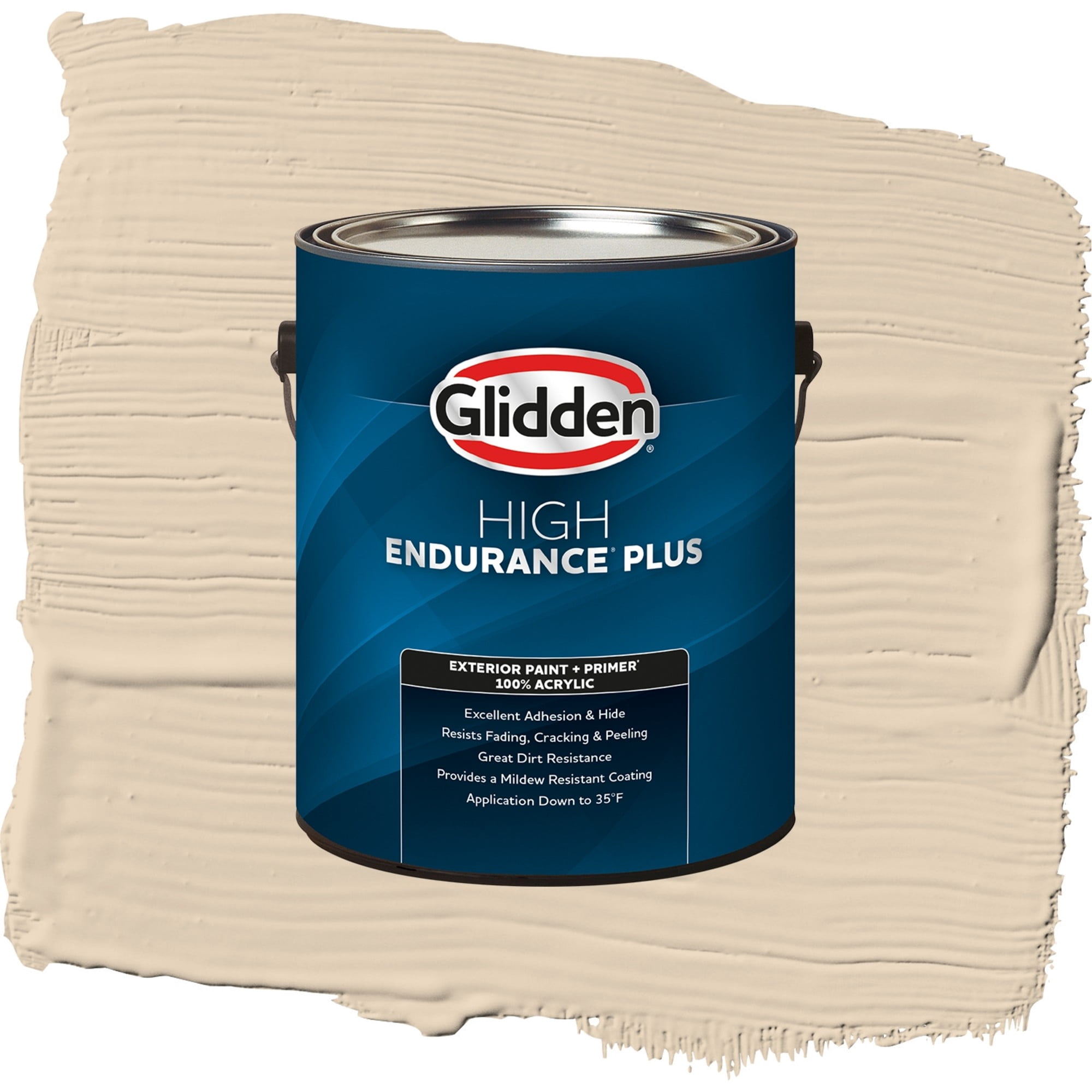 Glidden High Endurance Plus Chalkware Flat Exterior Paint and Primer, 1 Gallon