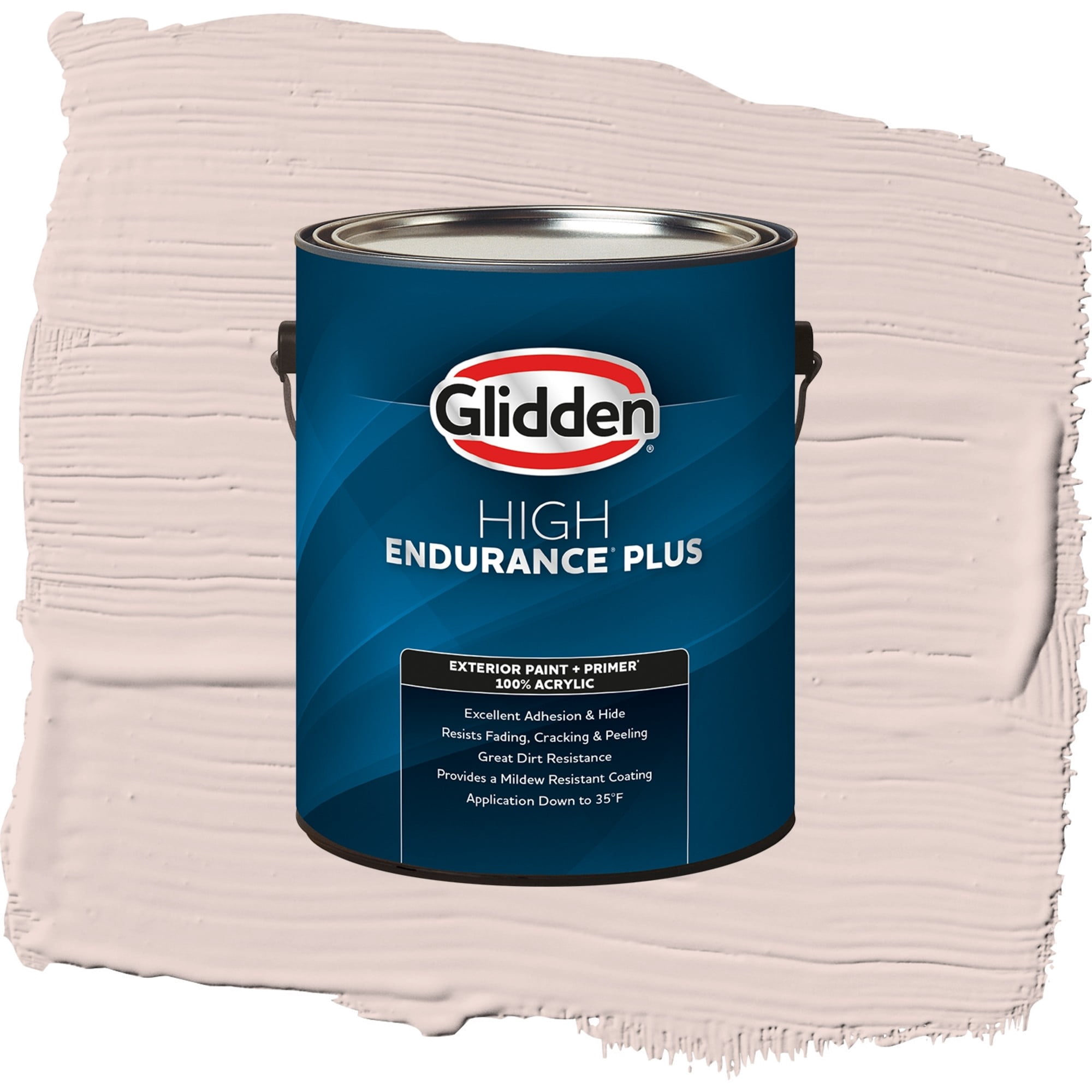 Glidden High Endurance Plus China Silk Semi Gloss Exterior Paint and Primer, 1 Gallon