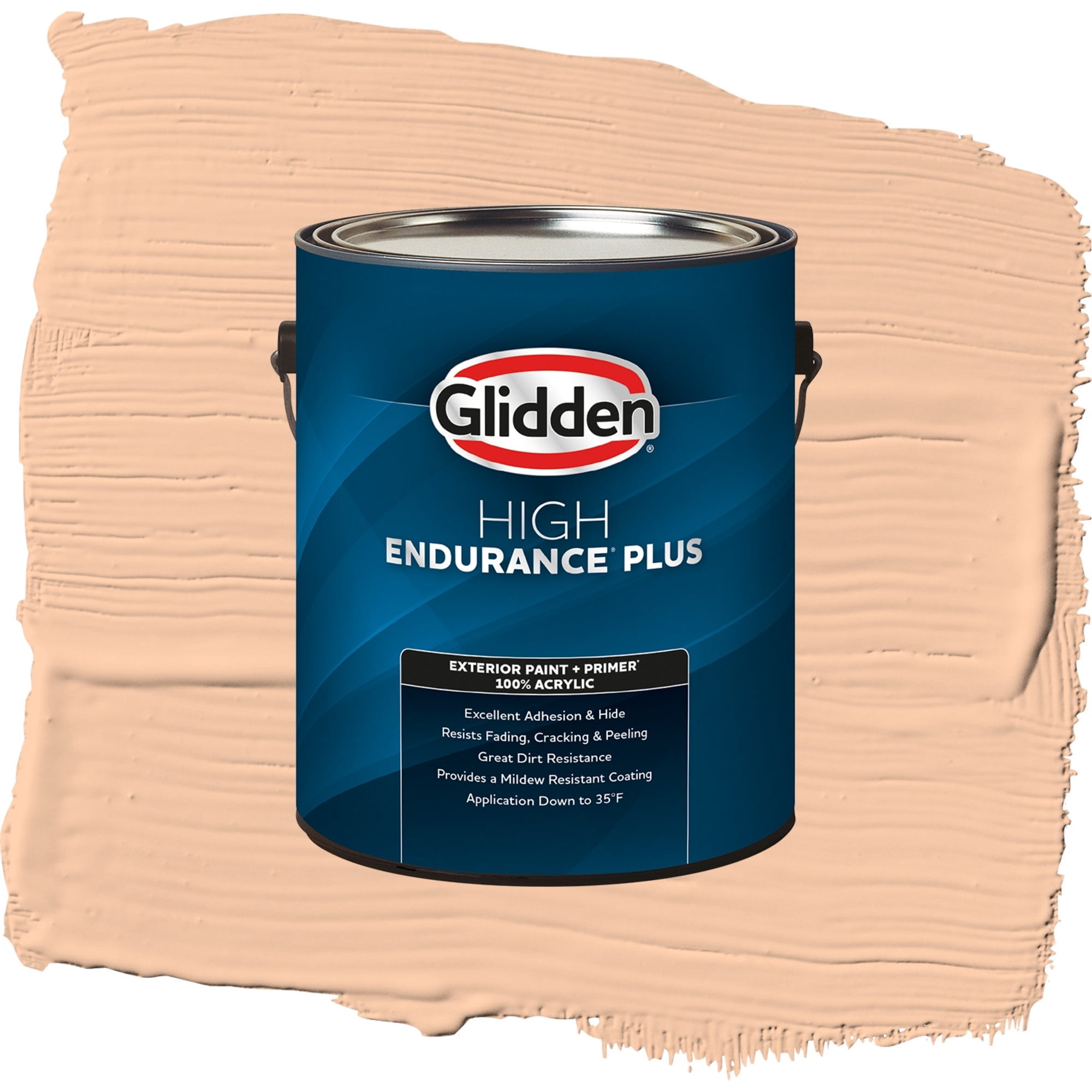 Glidden High Endurance Plus Citrus Sachet Flat Exterior Paint and Primer, 1 Gallon