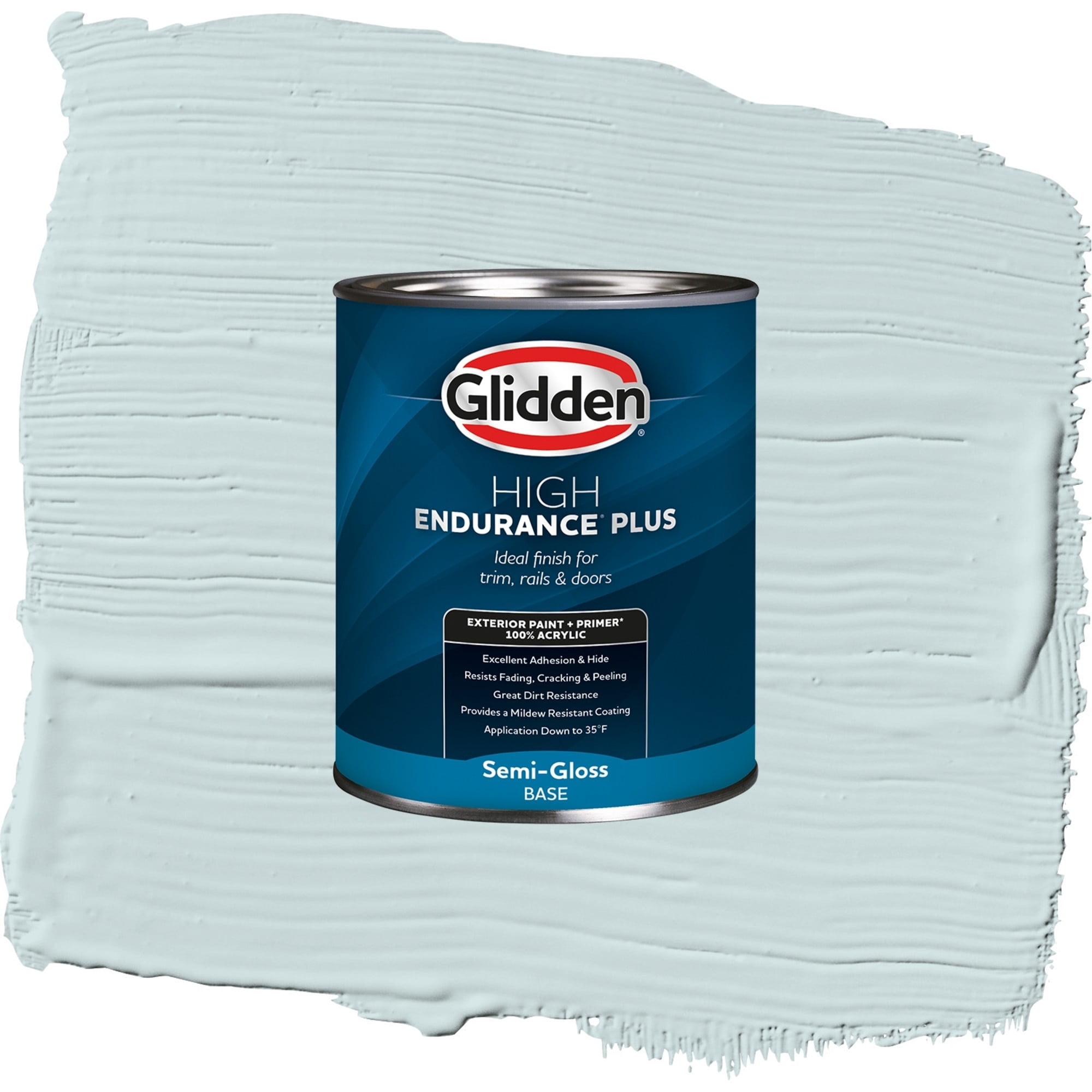 Glidden High Endurance Plus Cosmic Rays Semi Gloss Exterior Paint and Primer, 1 Quart