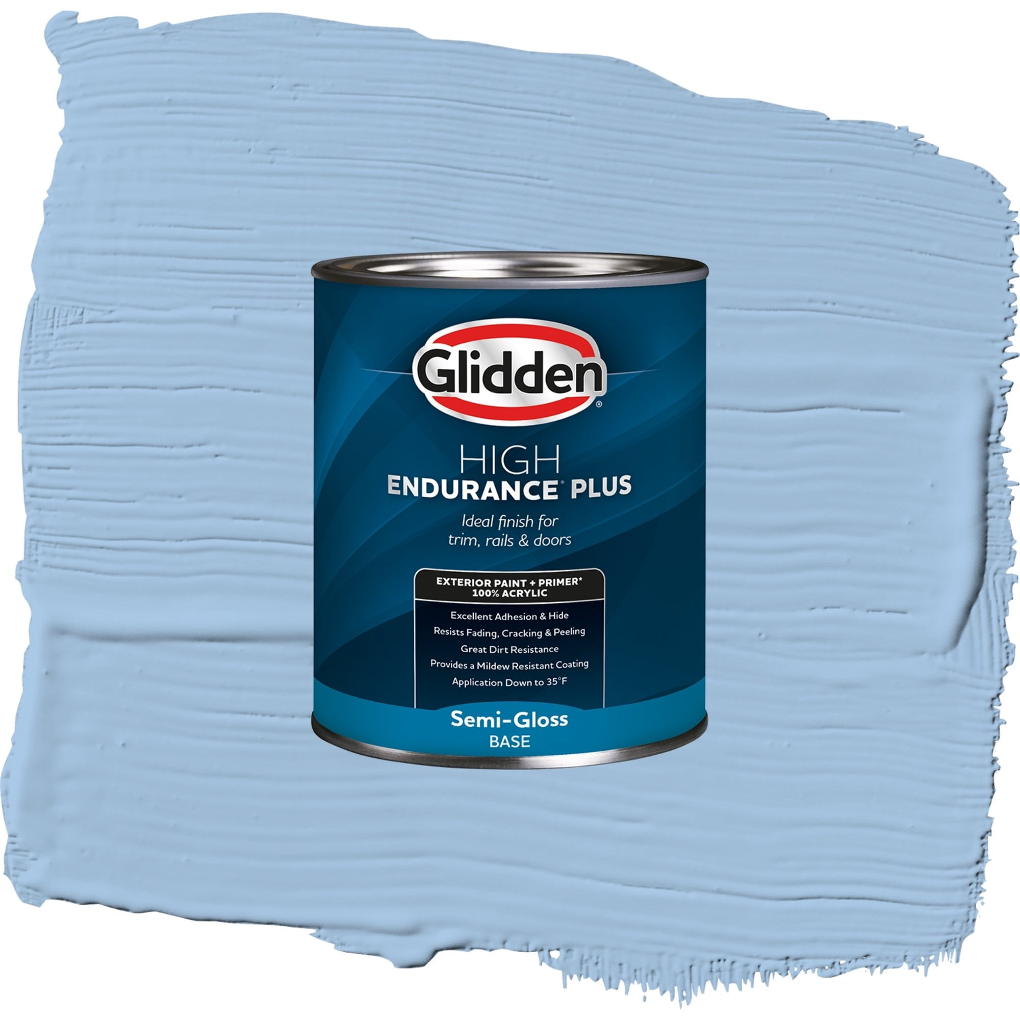 Glidden High Endurance Plus Everlasting Semi Gloss Exterior Paint and Primer, 1 Quart