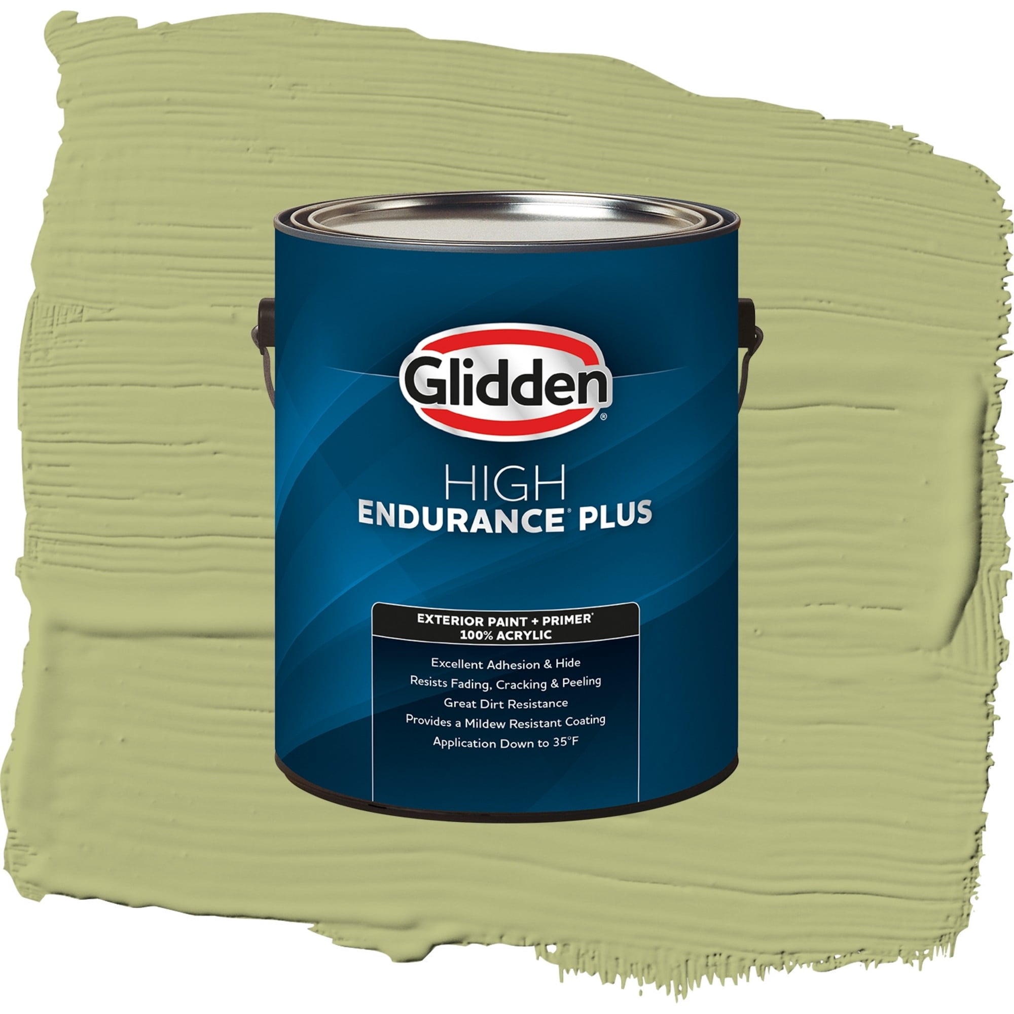 Glidden High Endurance Plus Fancy Flirt Flat Exterior Paint and Primer, 1 Gallon