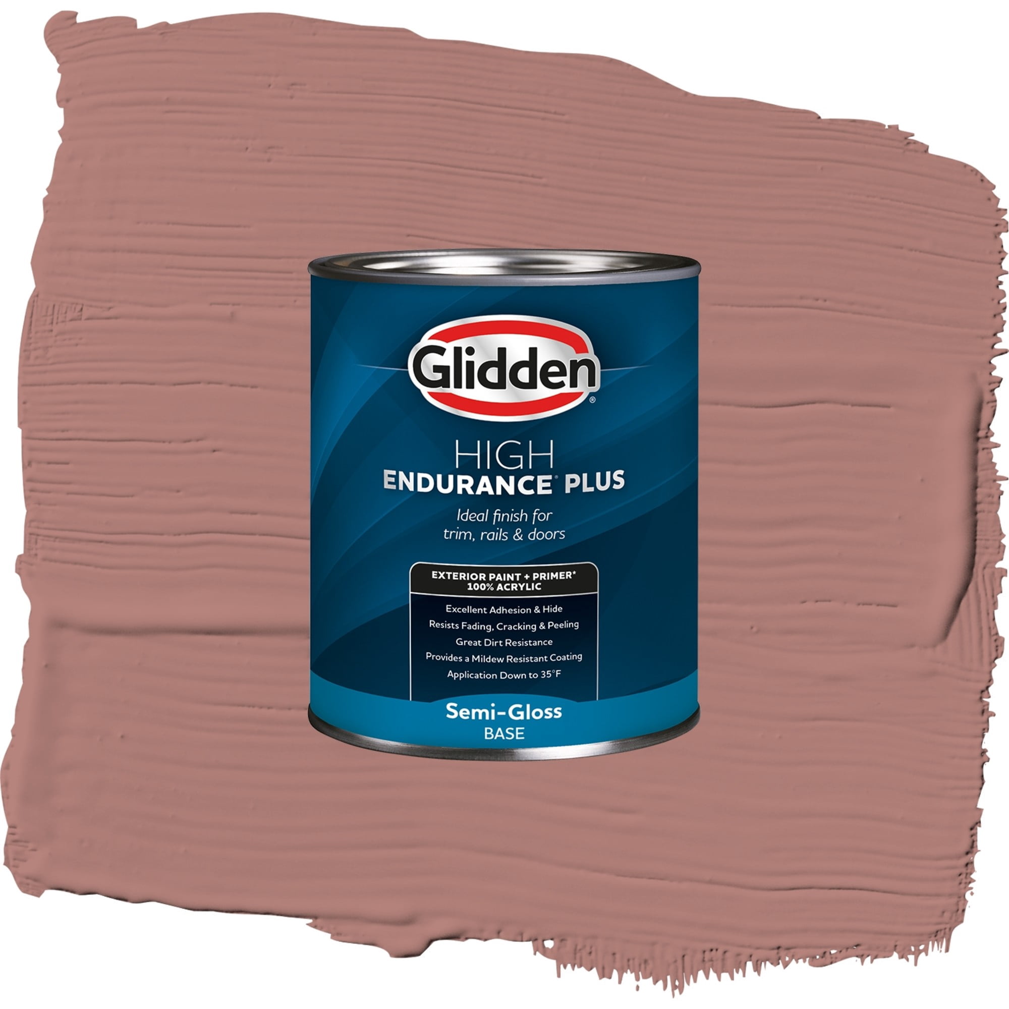 Glidden High Endurance Plus Ferris Wheel Semi Gloss Exterior Paint and Primer, 1 Quart