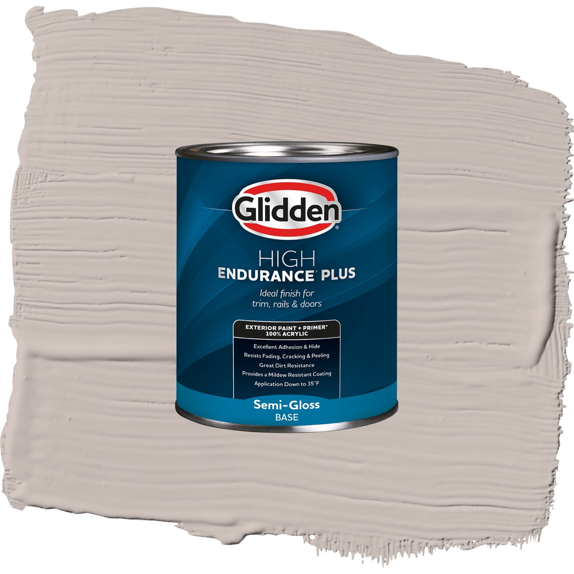 Glidden High Endurance Plus Fond Memory Semi Gloss Exterior Paint and Primer, 1 Quart
