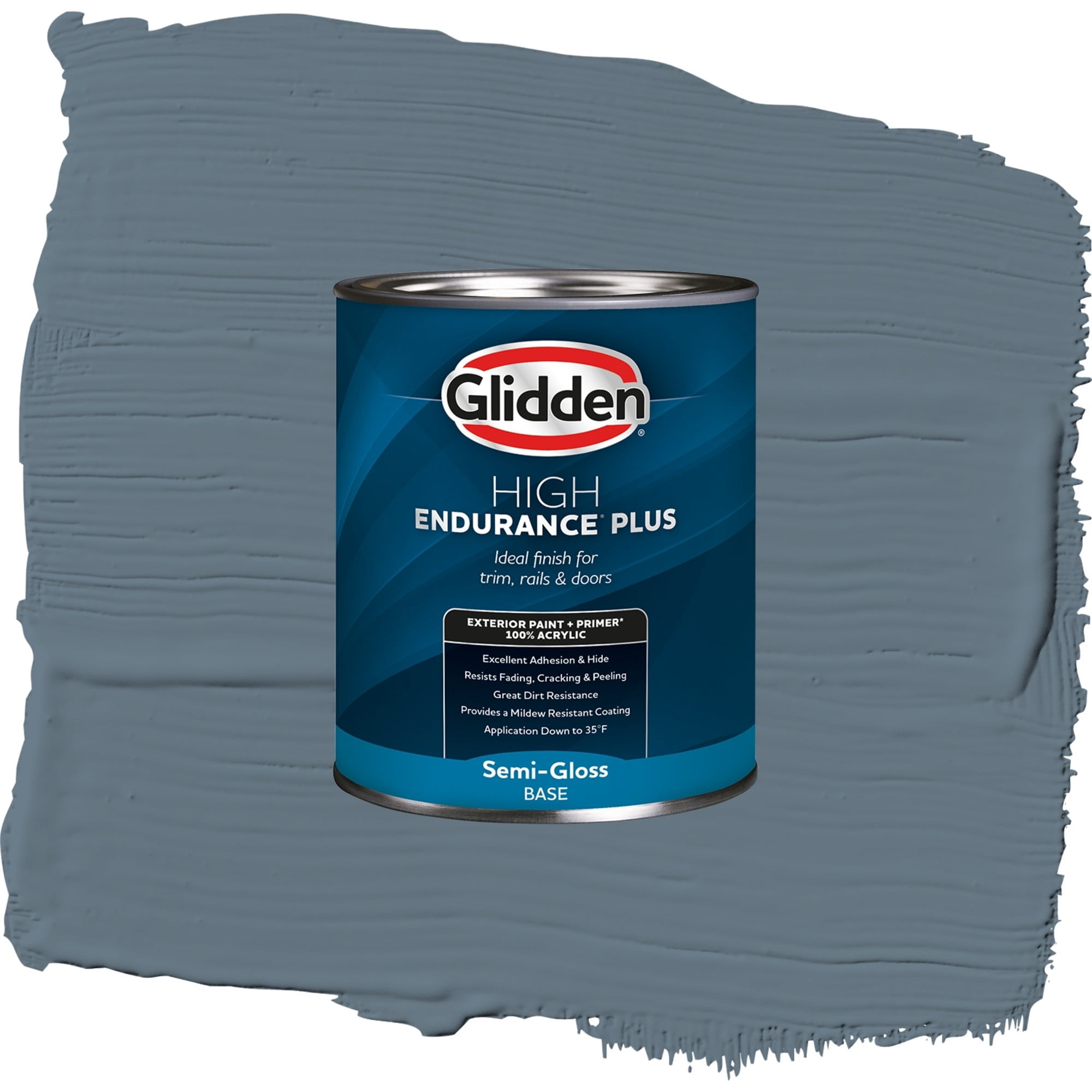 Glidden High Endurance Plus Freedom Found Satin Exterior Paint and Primer, 1 Quart