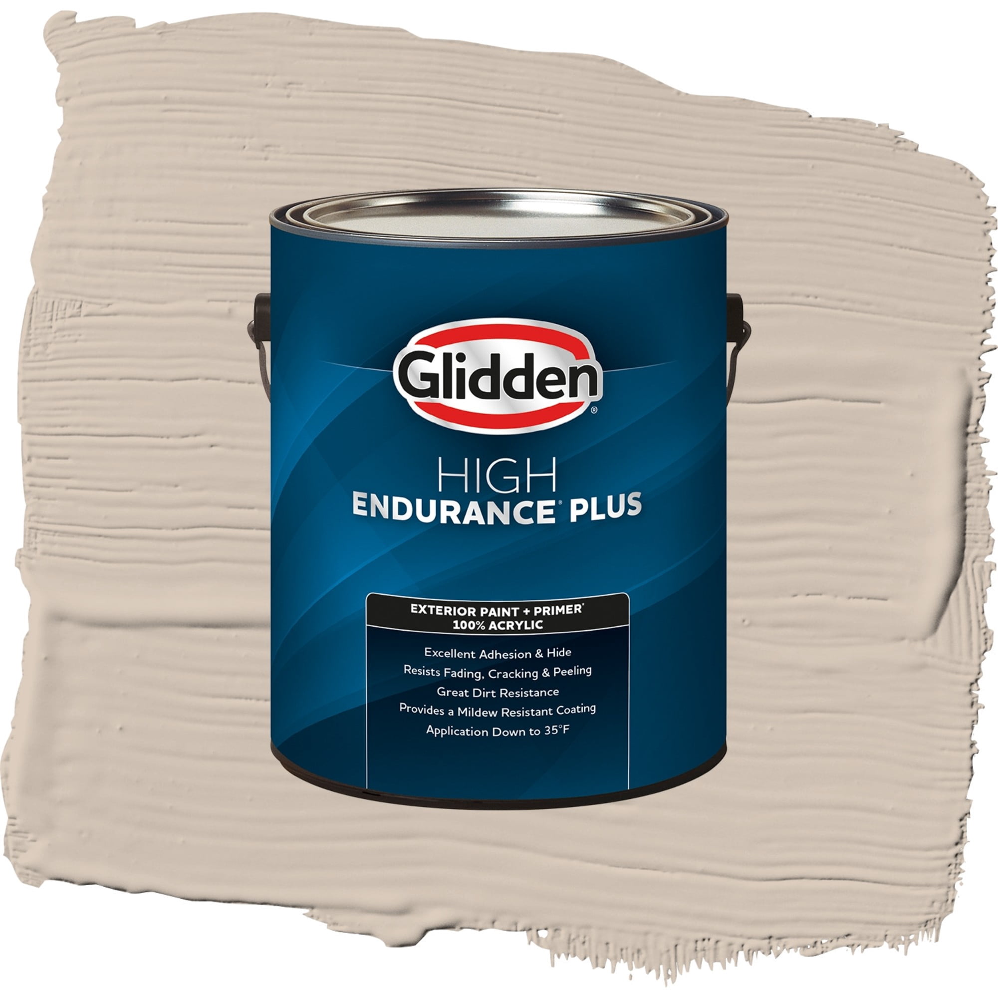 Glidden High Endurance Plus Gotta Have It Flat Exterior Paint and Primer, 1 Gallon
