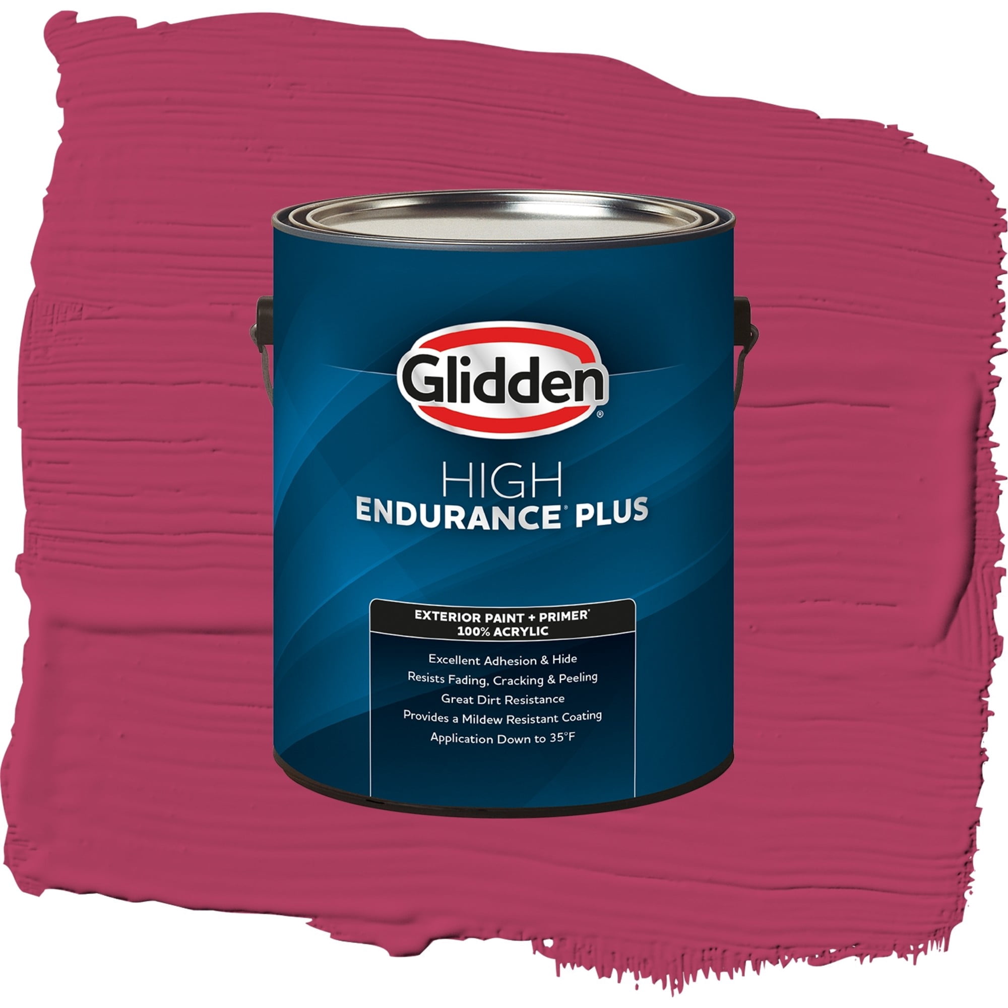 Glidden High Endurance Plus Heart's Desire Satin Exterior Paint and Primer, 1 Gallon