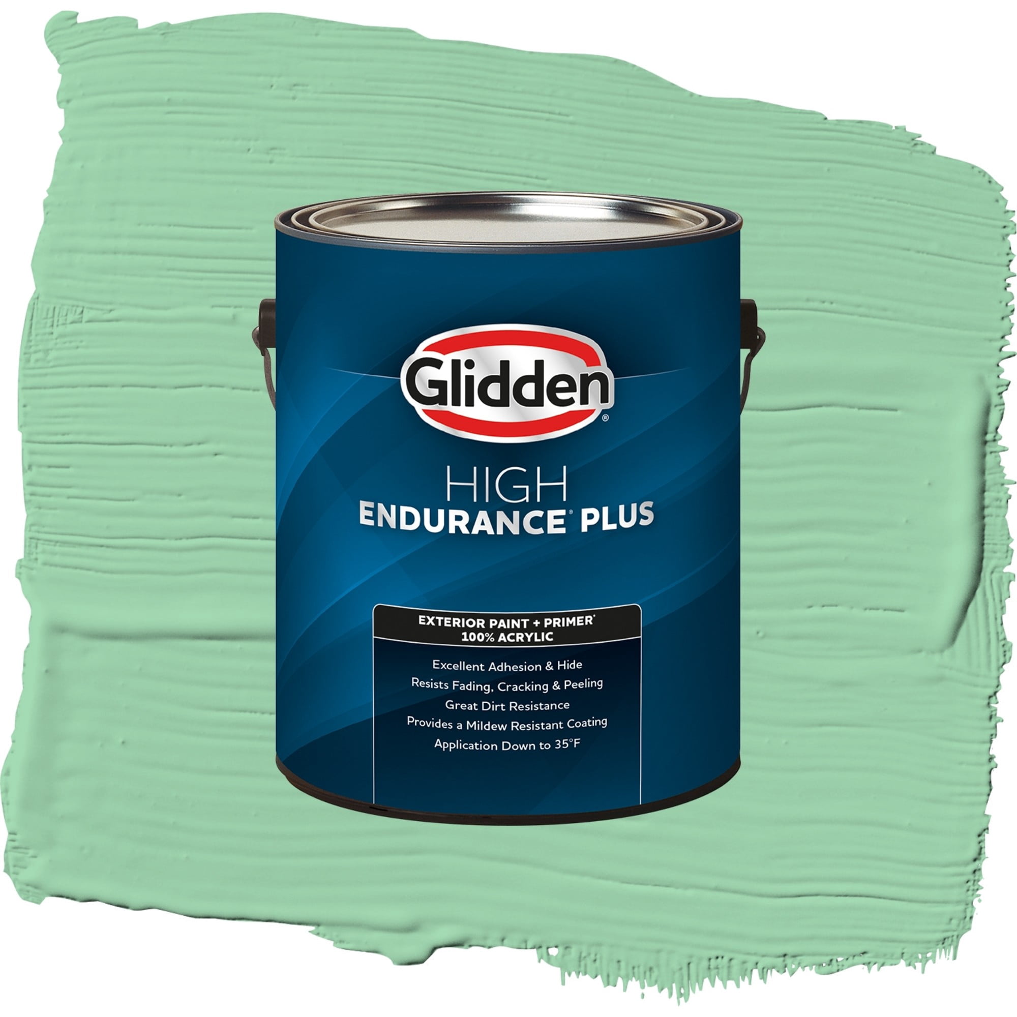 Glidden High Endurance Plus Heath Green Flat Exterior Paint and Primer, 1 Gallon