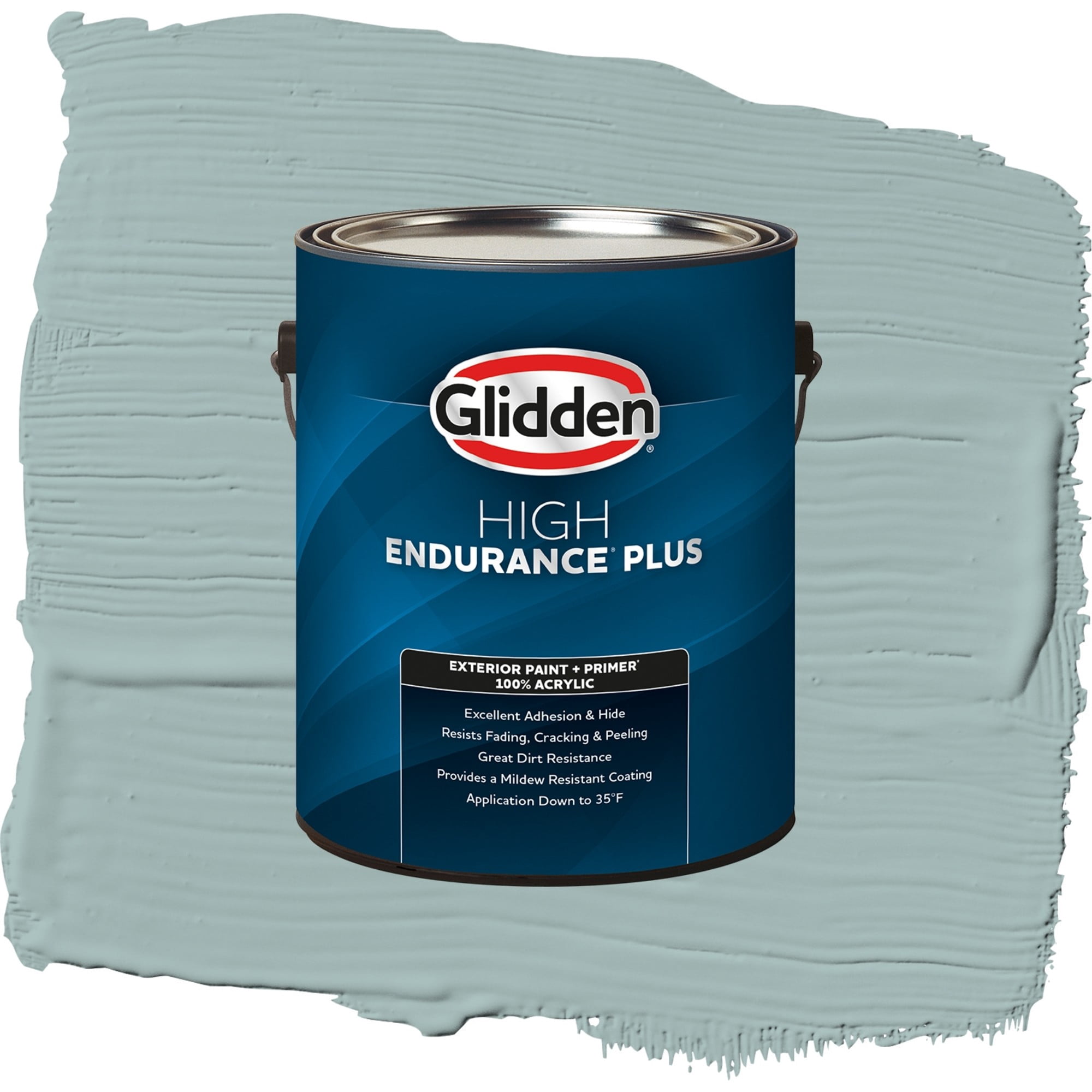 Glidden High Endurance Plus Holly Glen Flat Exterior Paint and Primer, 1 Gallon
