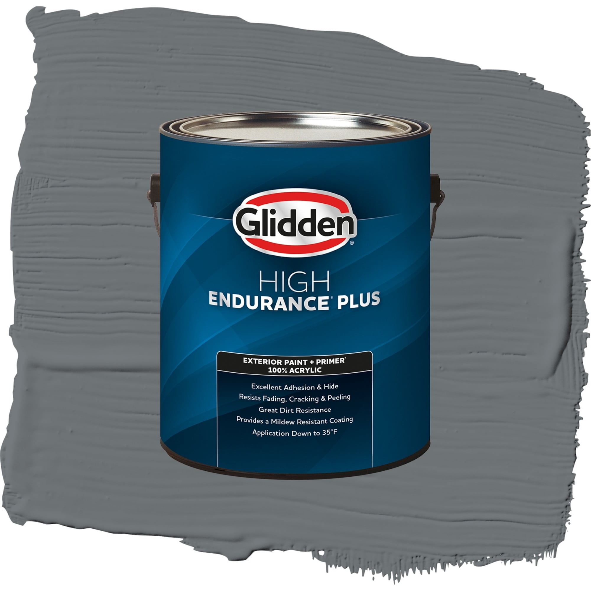 Glidden High Endurance Plus Improbable Semi Gloss Exterior Paint and Primer, 1 Gallon