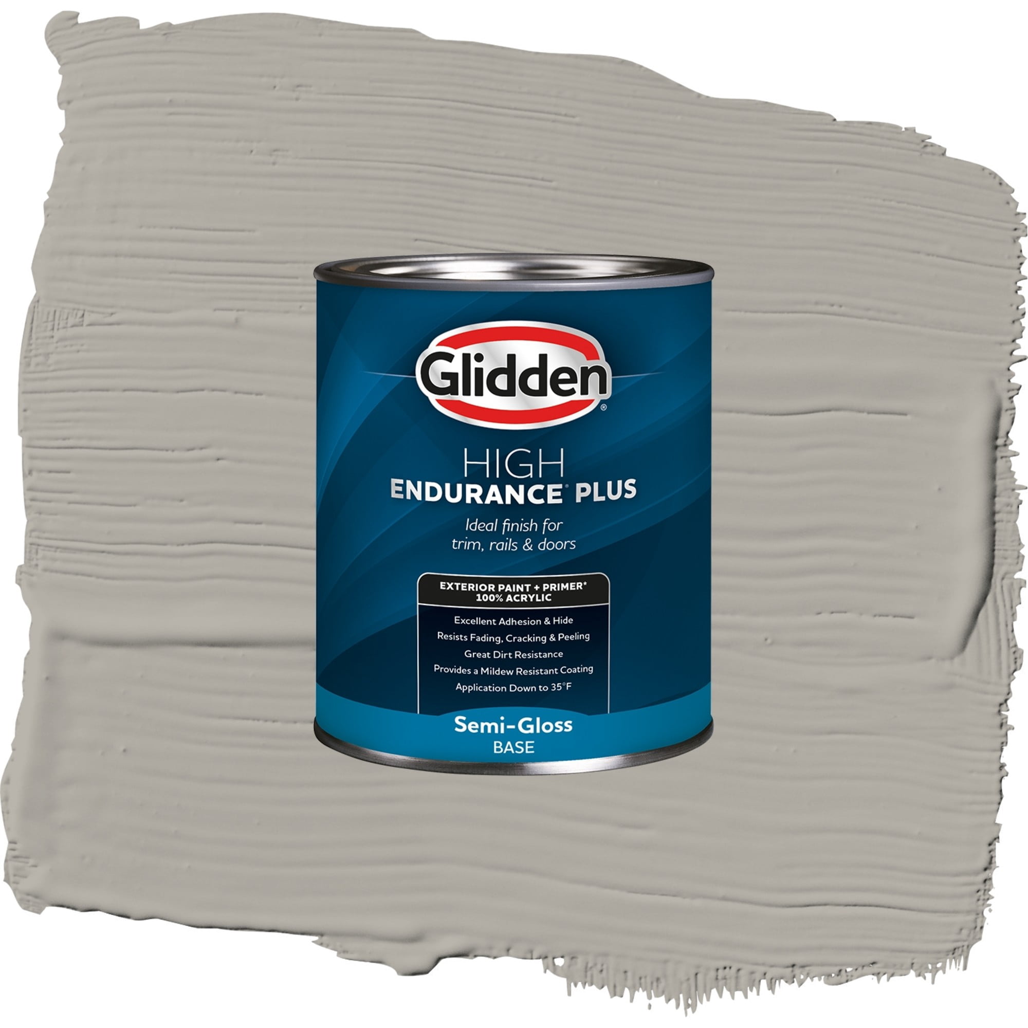 Glidden High Endurance Plus Kalispell Semi Gloss Exterior Paint and Primer, 1 Quart